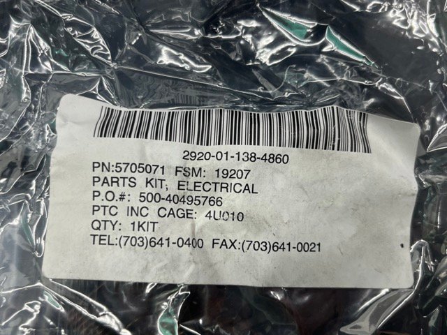 Military 5705071, 2920-01-138-4860, Electrical Engine Starter Parts Kit #109 - Image 3