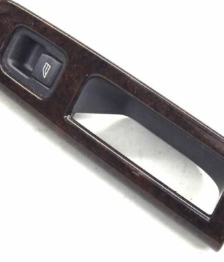 #121 04 05 06 07 Volvo S40 Woodgrain Rear Passenger Right Window Control Bezel