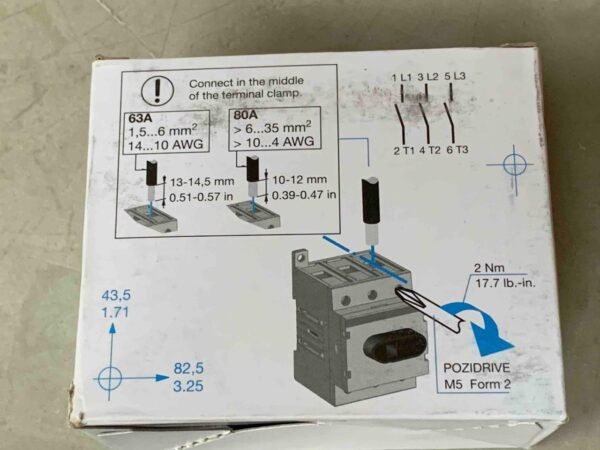 ABB, OT80F3, 1SCA105798R1001, 3P, 80A Disconnector Disconnect Switch, 80 Amp - Image 11