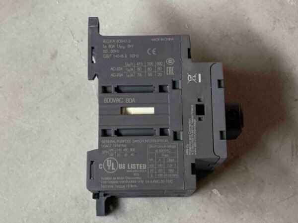 ABB, OT80F3, 1SCA105798R1001, 3P, 80A Disconnector Disconnect Switch, 80 Amp - Image 7