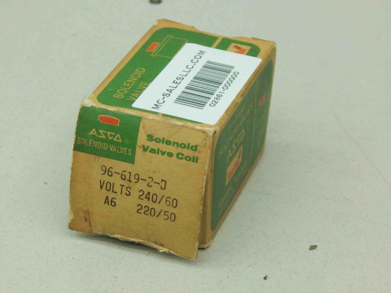 Asco 96-619-2-D, Solenoid Valve Coil, 220/240V