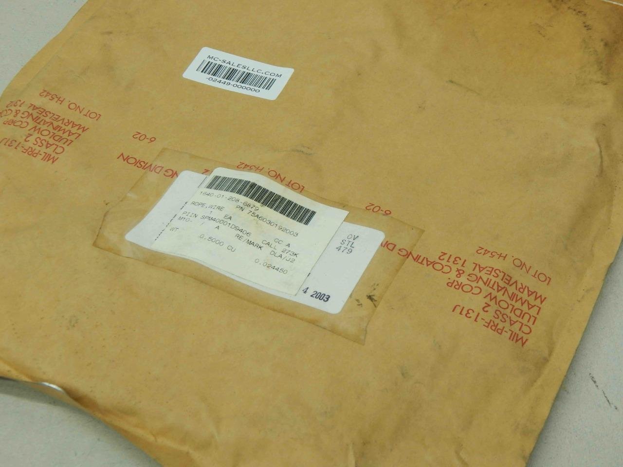 Boeing 75A603019-2003, 1640012086879, Wire Rope