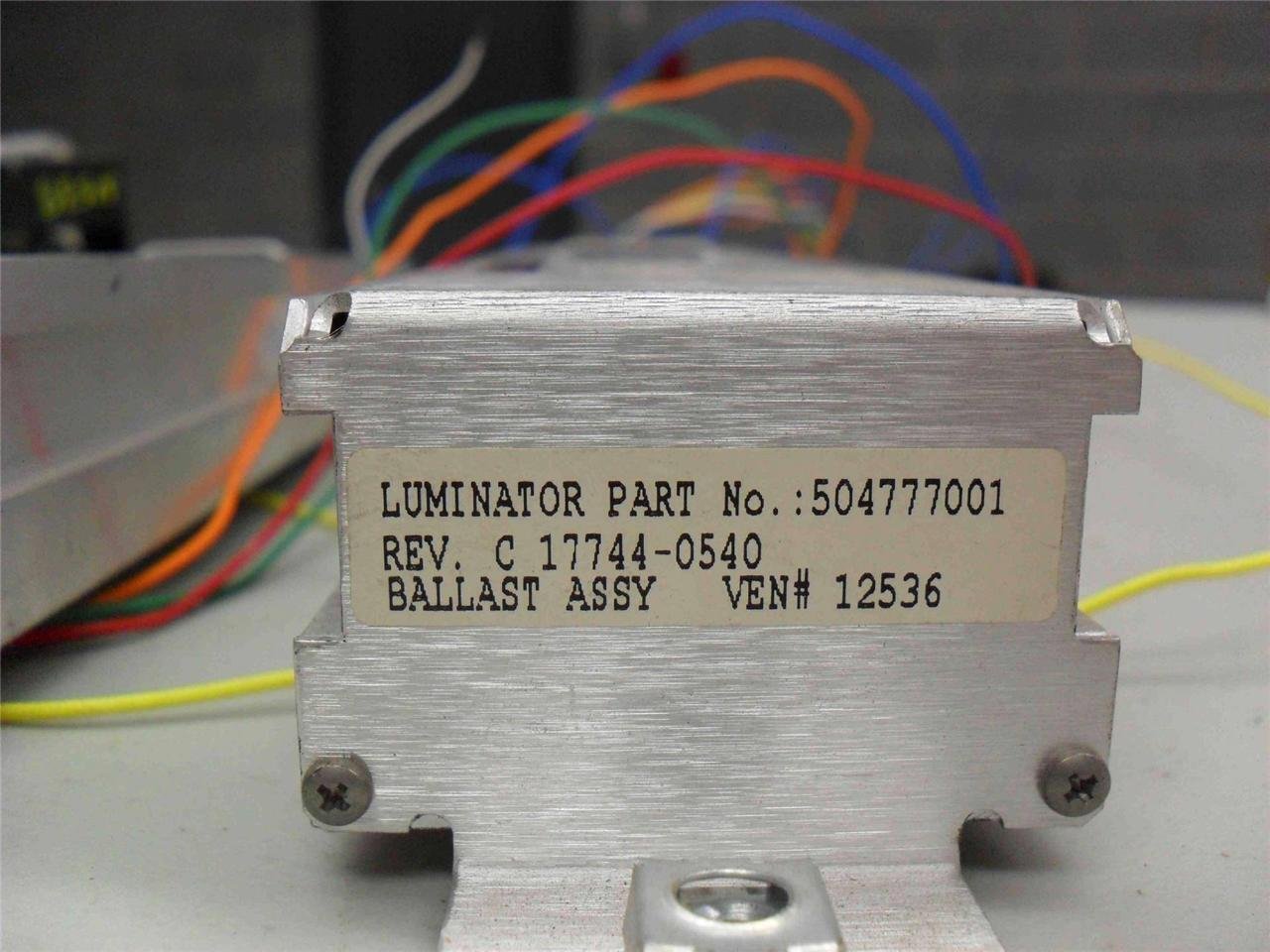 Luminator PN 504777001 Rev C 17744-0540 Ballast Assy Sold Separately - Image 2