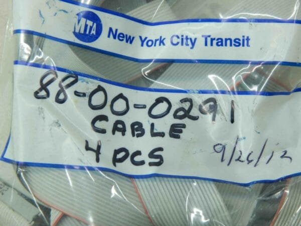 MTA, New York City Transit 88-00-0291 Cable (1 lot of 4) - Image 3