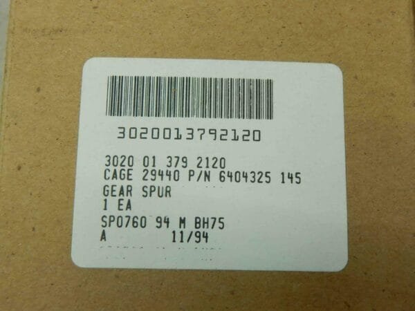 NSSC 6404325-145, 3020013792120 Spur Gear - Image 3