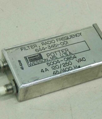 Potter 644-3451-001, 5004-0854, 43-8249 Filter, Radio Frequency, 4A, 120/250VAC