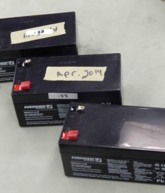 #188 LOT of 3 Werker Batteries WKA12-3.3F 12V 3AH Battery