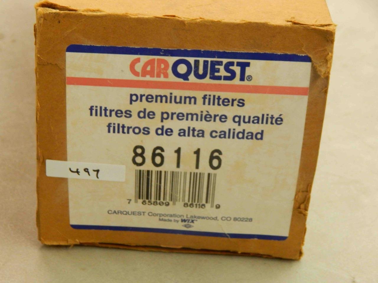 #497 Carquest 86116 Filter Element - New - Image 3