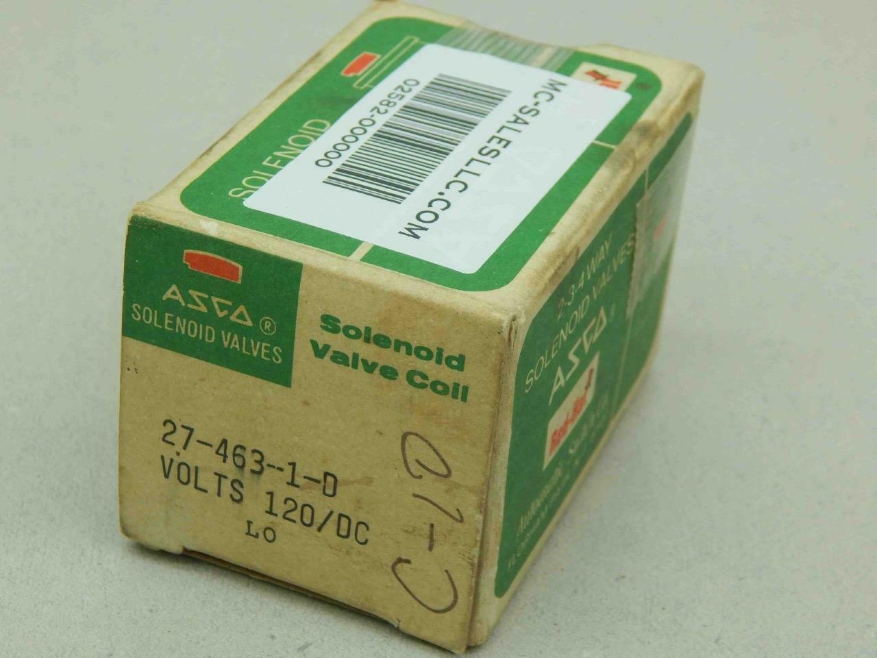Asco, Red Hat 27-463-1-D, 120 Vdc Coil