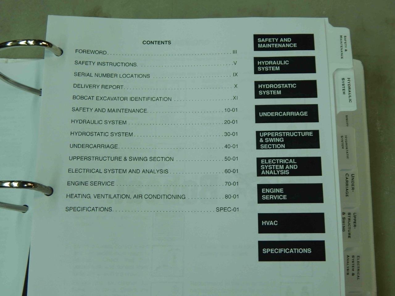 Bobcat 435 PN# 6902331 Escavator Service Manual #6219 - Image 7