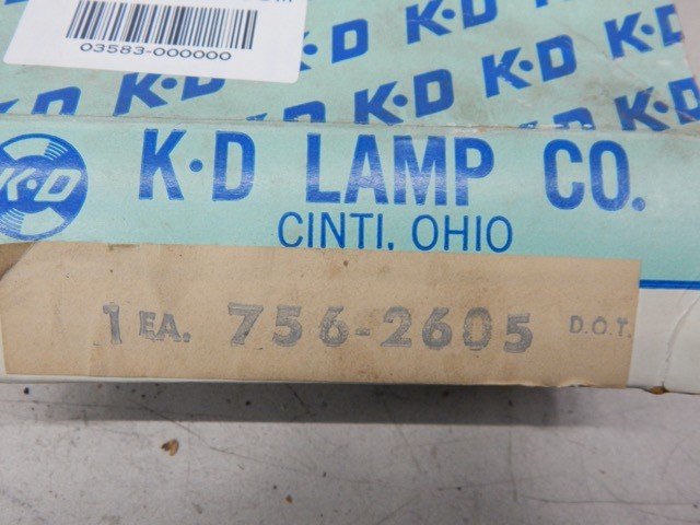 KD Lamp 756–2605, 756F Lamp Red Round Stop / Tail Light #03583 - Image 6