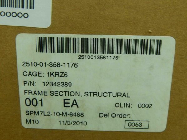 MILITARY 12342389, 2510013581176 FRAME SECTION, STRUCTURAL - Image 3