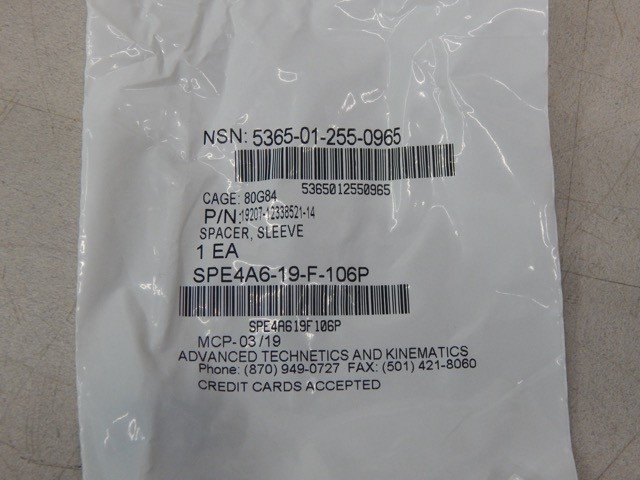 TACOM 12338521-14, 5365012550965, Sleeve Spacer 5596306, 5365PL0774189, HMMWV - Image 4