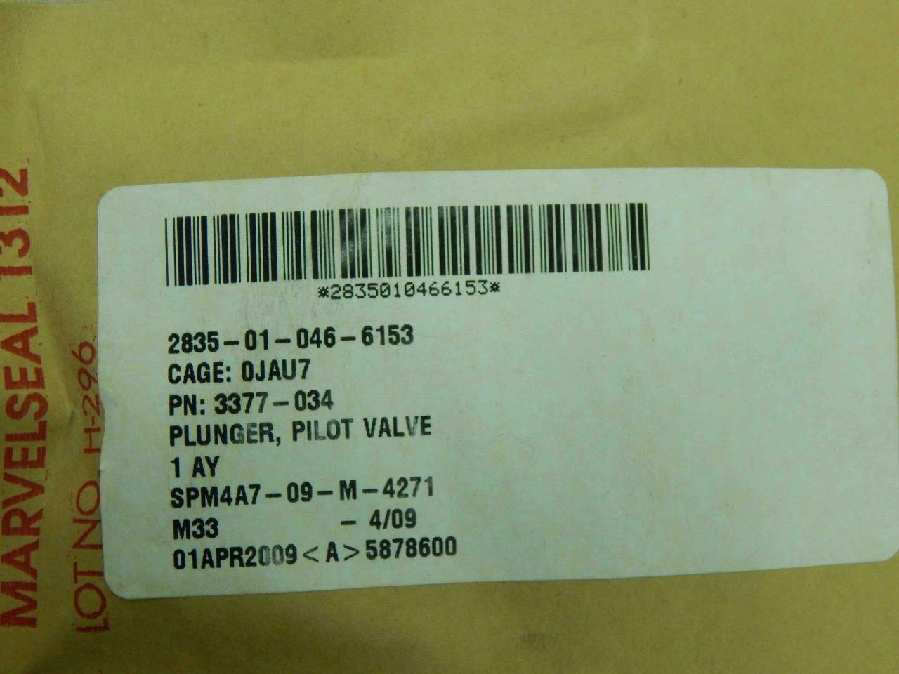 WOODWARD 3377-034, 2835010466153 PLUNGER, PILOT VALVE - Image 3