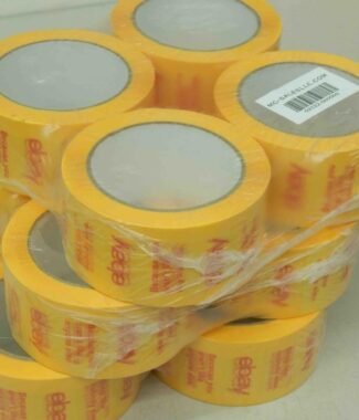 (12 Rolls) Official eBay Yellow Tape 2” X 75 Yards Shipping & Packing