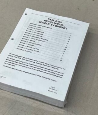 #6228 SM-Case, IH DX48, DX55, Tractor Service Repair Manual,​ 87367137