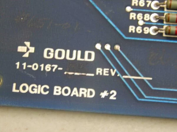 #850 Gould 11-0167-06 #2 PC Logic Circuit Board Card Module - Image 3