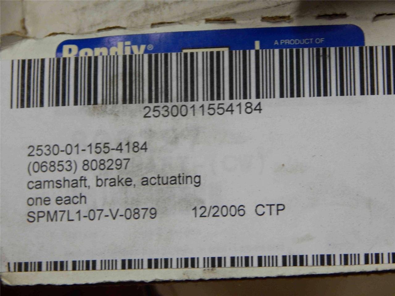 Bendix Actuating Brake Shoe Camshaft 808297 1000840 2530-01-155-4184 NEW - Image 5