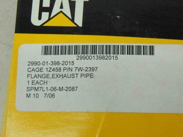 Caterpillar, CAT 7W-2397, 2990013982015 Exhaust Pipe Flange - Image 3