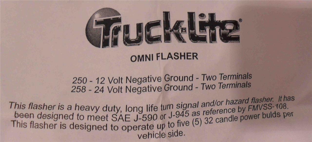 GM GMC Truck-Lite 656811 C600 OMNI Alternating Turn Signal Flasher 250V - 12V - Image 7