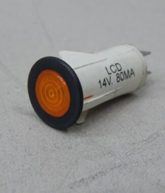 Jameco LCD 14V 80MA 88–32–5724 Orange Lamp Clip in Panel, Flush Mount Indicator