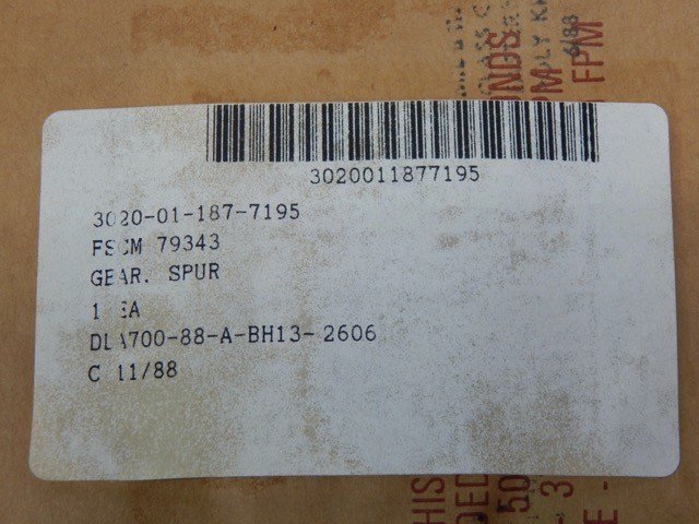 L3 Harris Tech 1960-1170, 3020011877195, Spur Gear - Image 3