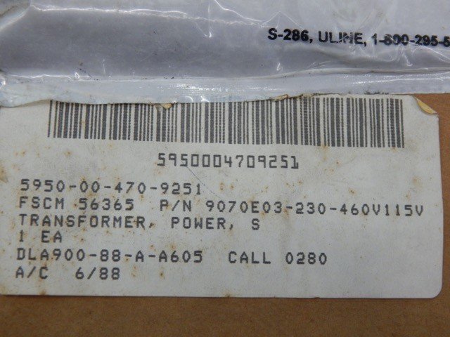 Square D 9070E03, 5950004709251, Transformer 150VA, .150KVA, 230-460V 115V - Image 6