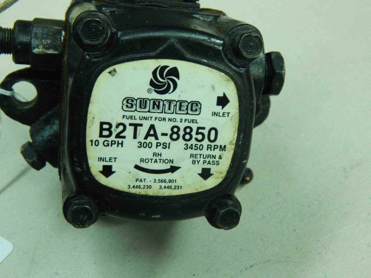 SunTec B2TA-8850 Oil Burner Pump RPM : 3450, Rotation R. H., 300 psi, 10 gah - Image 3