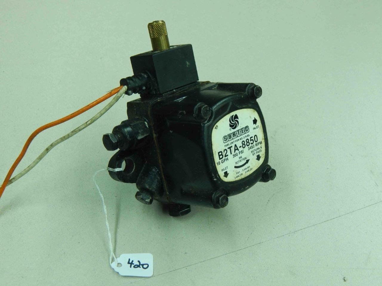 SunTec B2TA-8850 Oil Burner Pump RPM : 3450, Rotation R. H., 300 psi, 10 gah