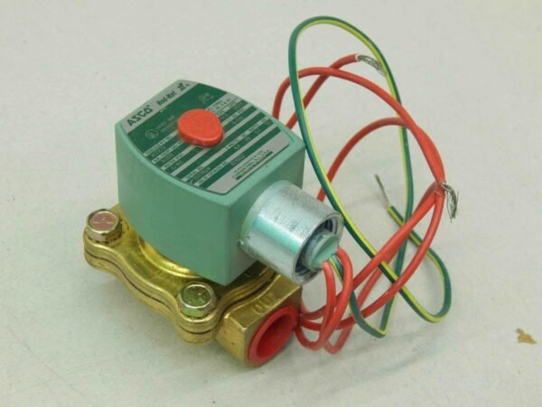 Asco 8210G2 Solenoid Valve, 24V, 1/2" NPT, 2-Way NC, 5-200 PSI, Brass