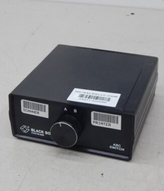 Black Box SWL030A-MMM, ABC DB9 RJ45 2-to-1 CAT5 Ethernet Manual Desktop Switch