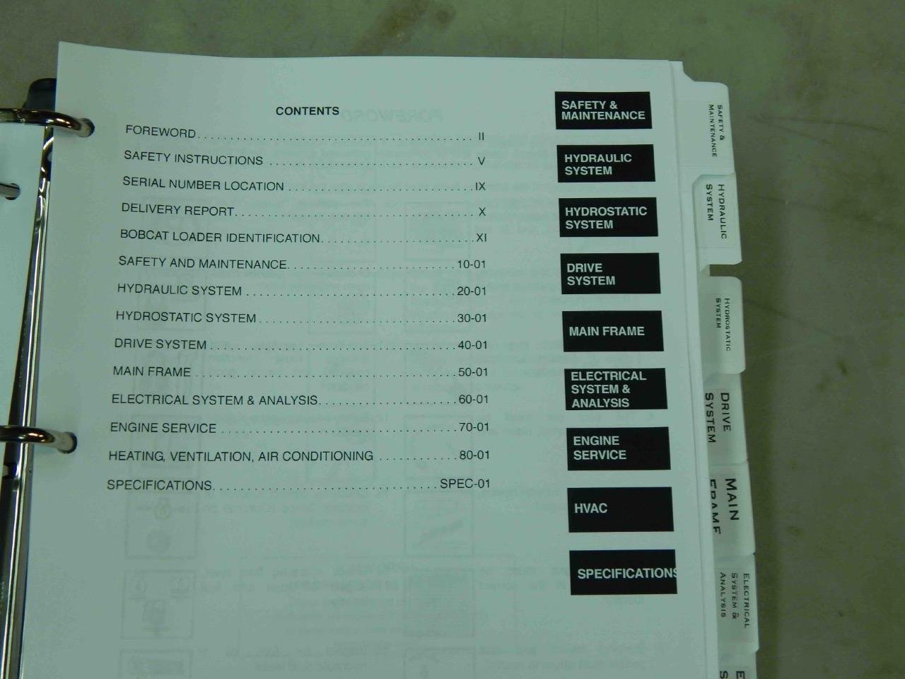 Bobcat T250 Turbo, T250 Turbo High Flow PN# 6902724 Loader Service Manual #6218 - Image 7