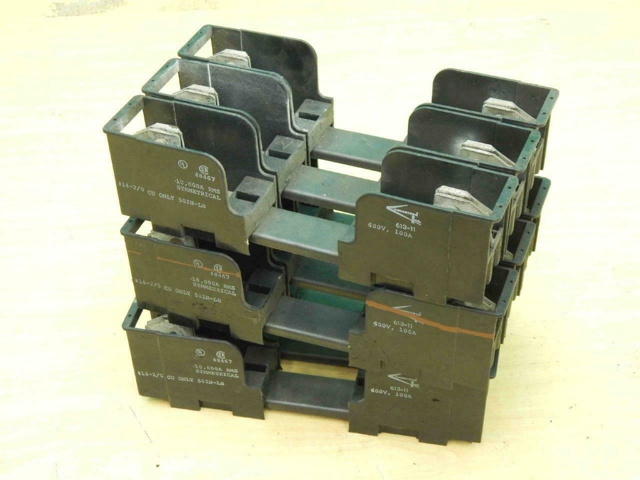 Connectron 613-11 Fuse Holder 100A (Lot of 3) #01466