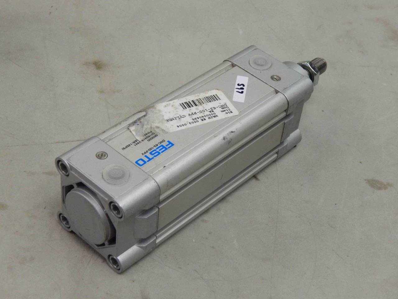Festo DNC-63-100-PPV 163419 W641 63MM Bore 100MM Stroke Pneumatic Cylinder - Image 5