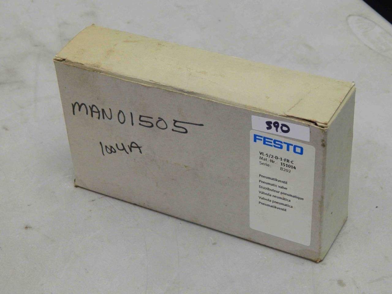 Festo VL-5/2-D-1-FR-C 151014 Pneumatic Valve - New