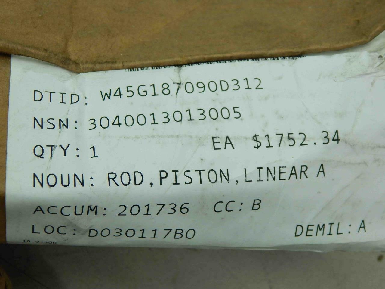 Iowa Mold Tooling 4G253870, 3040013013005 Linear Piston Rod - Image 4