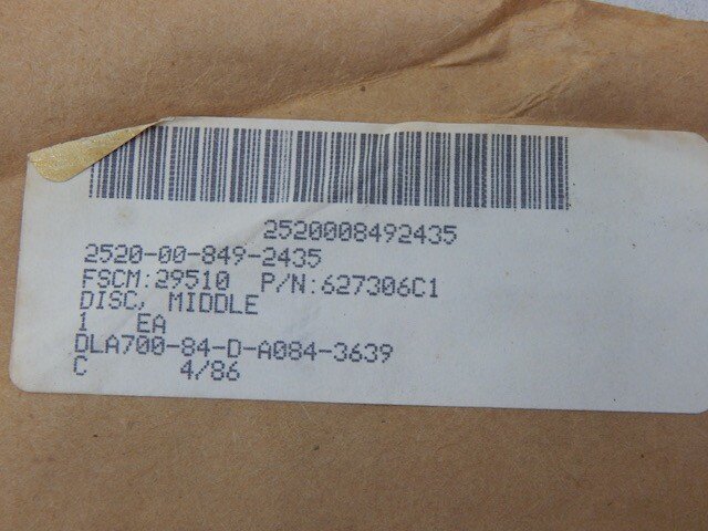 Komatsu 627306C1, 2520008492435, Metal Disc (324123R1, 62730601) - Image 3
