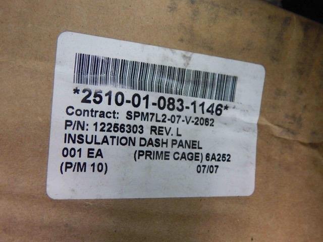 M939 Military Truck, 12256303, 2510010831146, Dash Panel Insulation, Firewall - Image 8