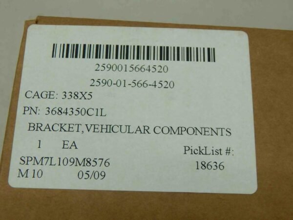 Navistar 3684350C1L, 2590015664520 MRAP, Vehicular Components Bracket - Image 3