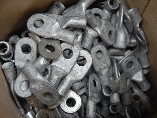 Waytek 001207V003, 36471 Standard Tinned Copper Eyelet, ¼" Stud, 6 Gauge - Image 2