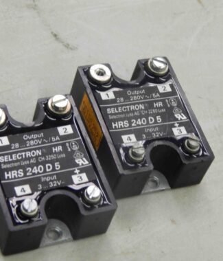 #1023 LOT of 2 Selectron HRS-240-D-5 Solid State Relay