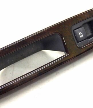#120 04 05 06 07 Volvo S40 Woodgrain Rear Left Driver Window Control OEM Bezel