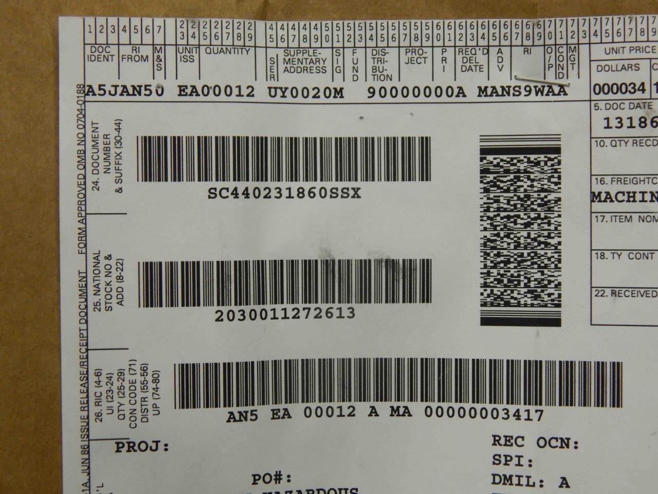 #179 Ultra Dynamics 7558-042-00N 2030-01-127-2613 Reverse Rod NEW - Image 5