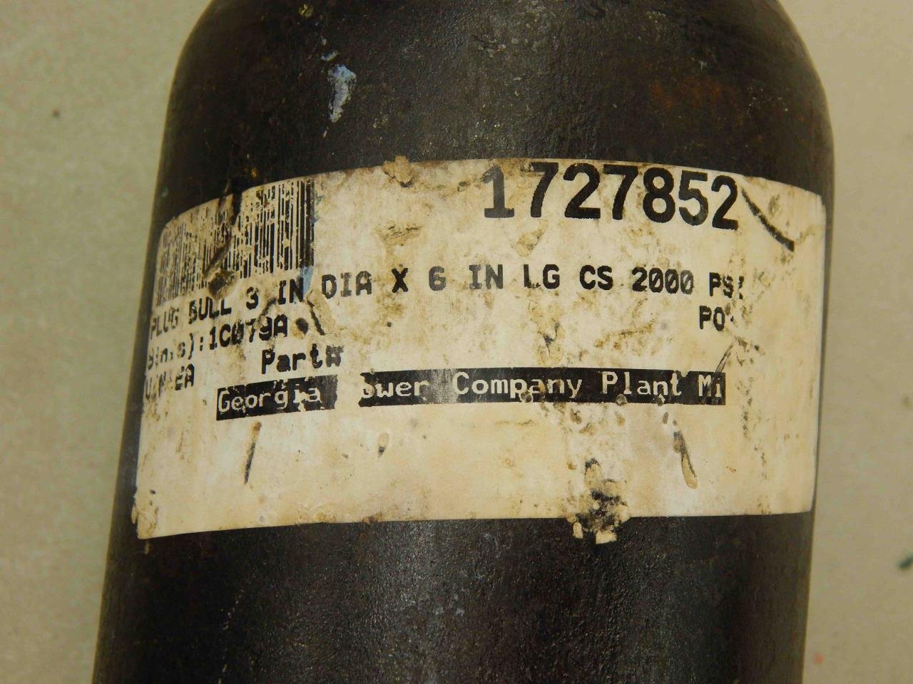 #455 Bull Plug 1727852 3xH WPBN 3" Dia 2000 PSI - Image 3