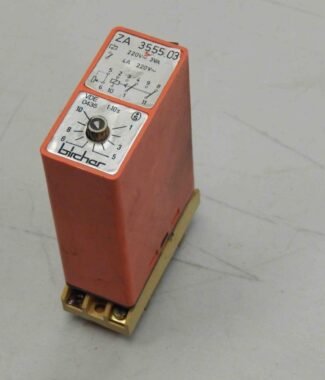 #618 Birchar ZA-3555.03 220V 4A 1-10 Seconds Timing Relay 3Va VDE-0435