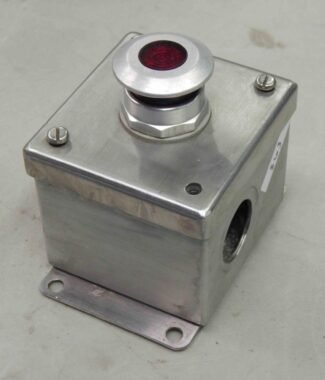 Allen Bradley 800T-FXP16 Stainless Enclosure Control Station Red Mushroom PB