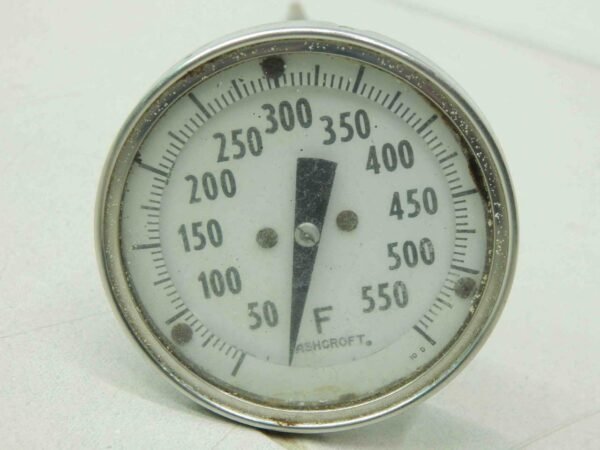 Ashcroft 6T076, 50-550°F,​ 3" Bimetal Thermometer, 11-1/4” Stem - Image 3