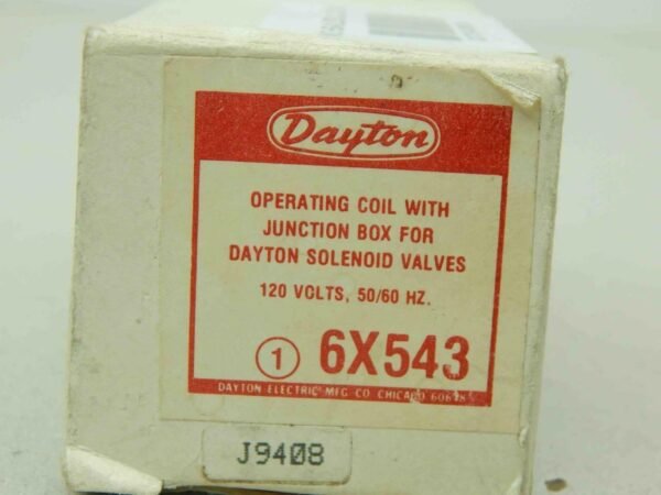 Dayton 6X543, Operating Coil With Junction Box, 120V - Image 3