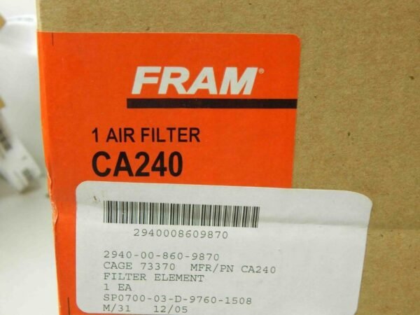 Fram CA240, 2940008609870 Air Filter - Image 3