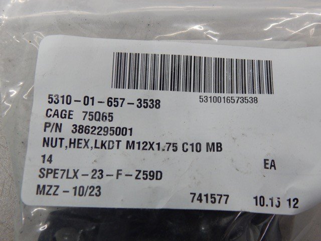 Oshkosh 3862295001, 5310016573538, M2x1.75, Self-Locking Luck Nut Hex - Image 4